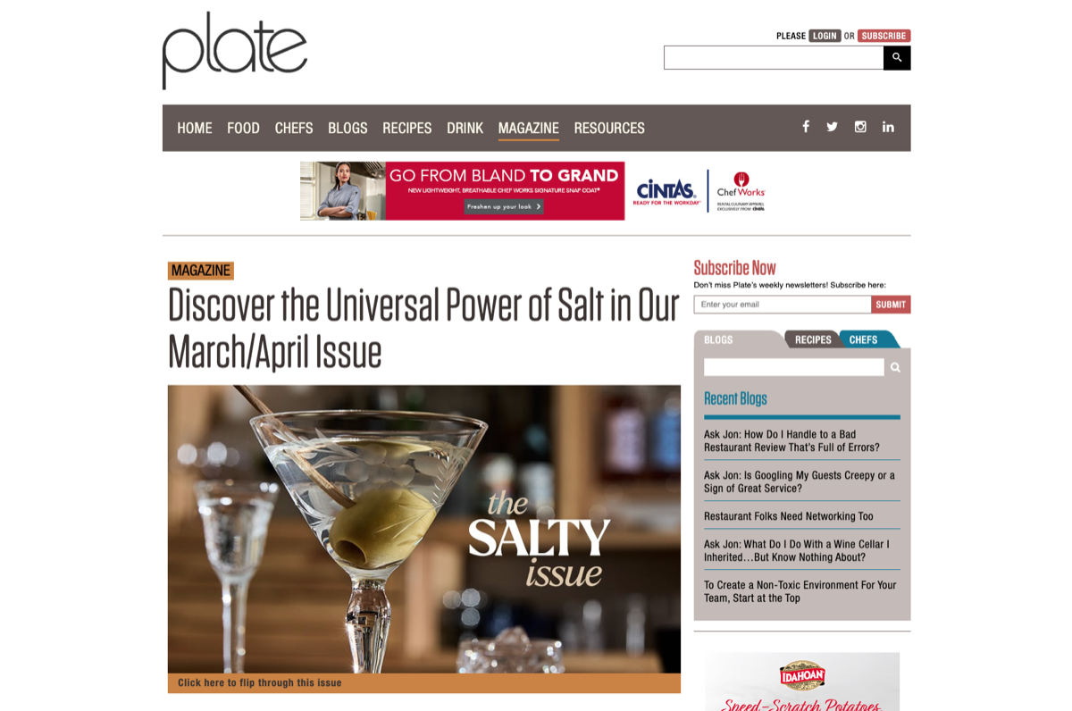 Plateonline.com redesign